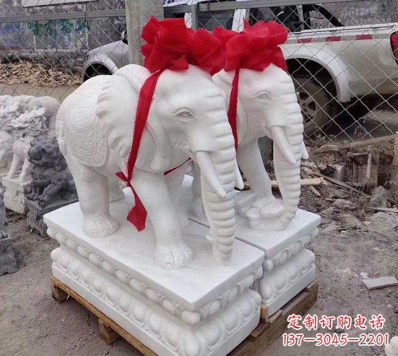 烟台元宝驾驭的大象雕塑艺术