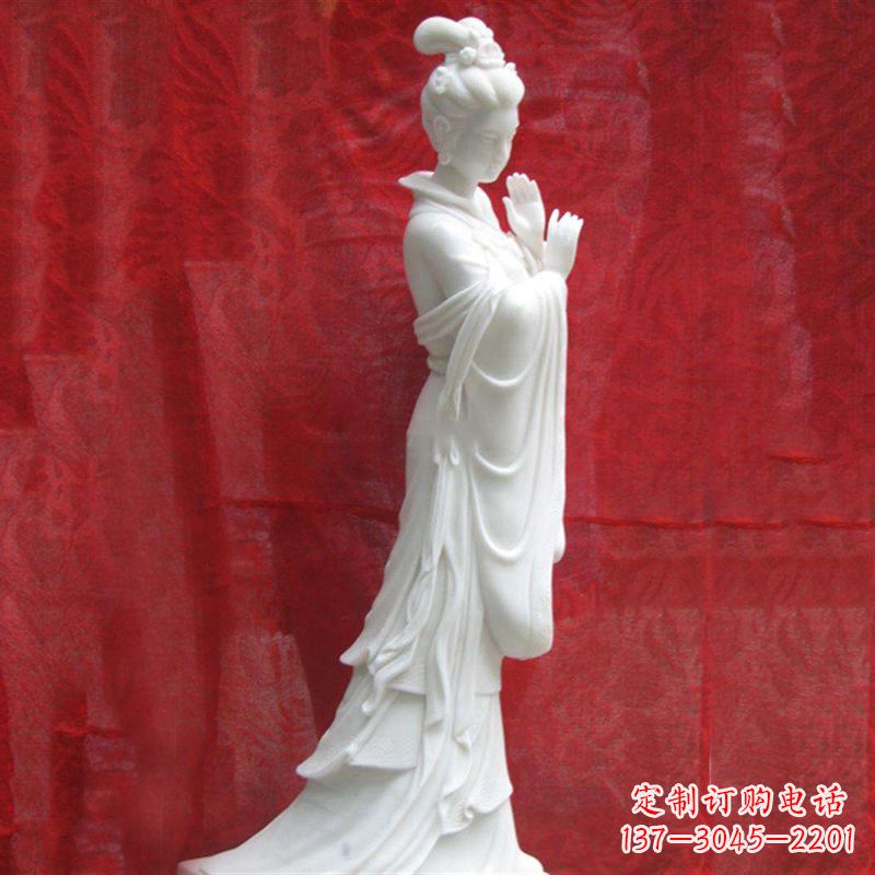 烟台精美无双的汉白玉貂蝉雕塑