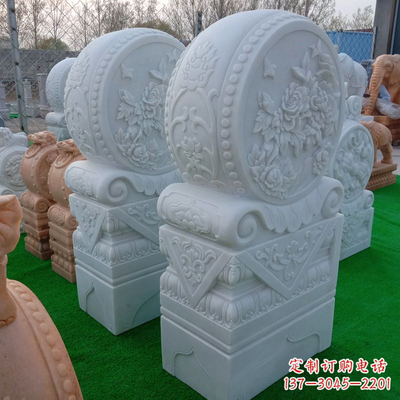 烟台石雕方柱门墩