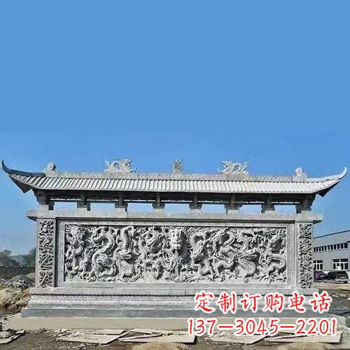 烟台石雕浮雕影壁塑——高雅时尚的室内艺术装饰