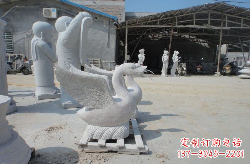烟台中领雕塑:独具特色的天鹅喷水雕塑