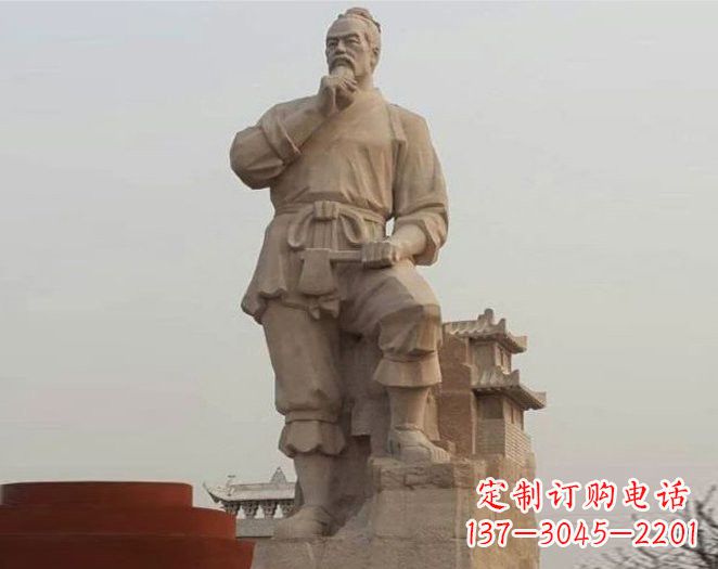 烟台重拾古代风采,中领雕塑打造高贵的鲁班雕塑