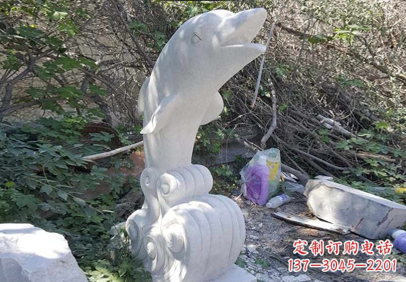 烟台海豚雕塑:悠闲无比的精灵