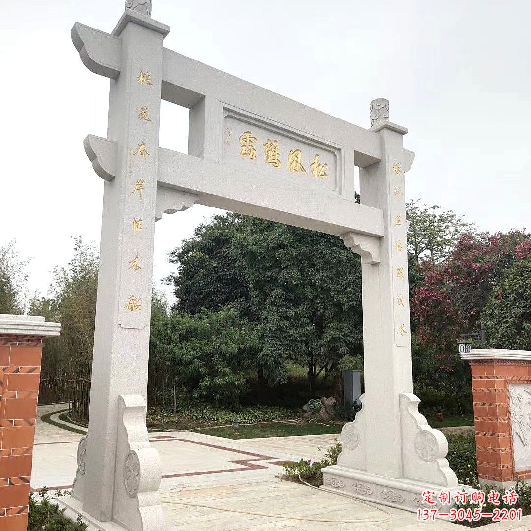 烟台精美绝伦,贵族气质的牌坊雕塑