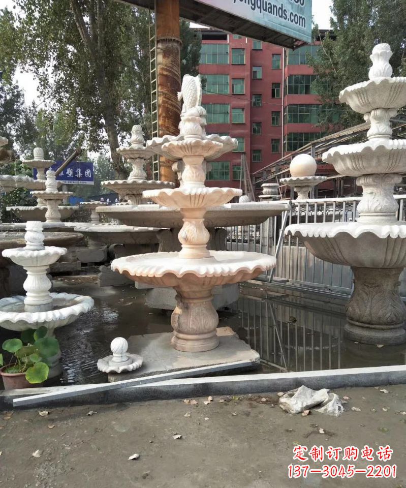 烟台中国传统石雕喷泉,雕刻艺术之美