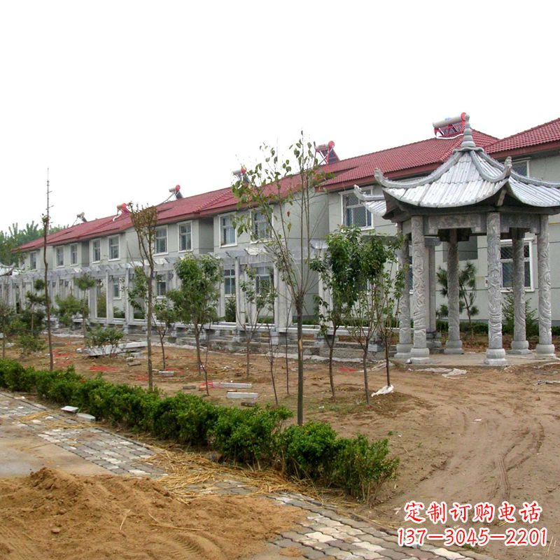烟台中领雕塑打造精美凉亭雕塑