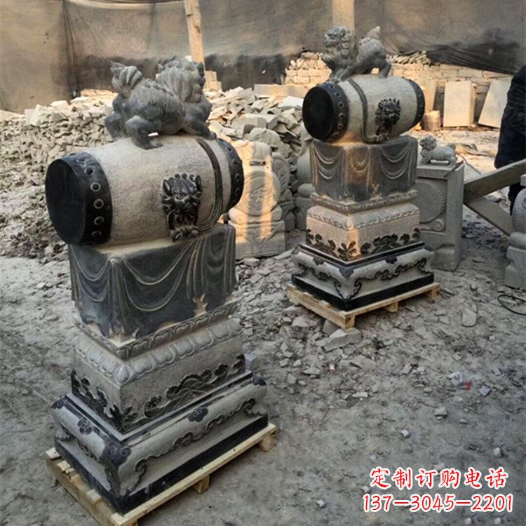 烟台石雕门墩 大象