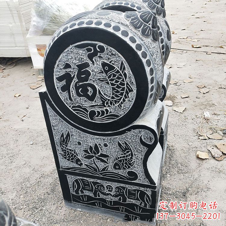 烟台青石门墩雕塑,让您的家居典雅自有格调
