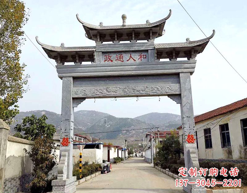 烟台全球领先的石雕牌楼雕塑定制服务
