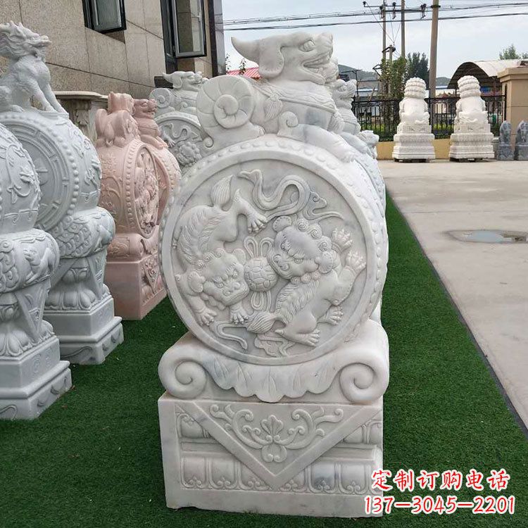 烟台石雕牌坊抱鼓石,有艺术气息的雕塑定制
