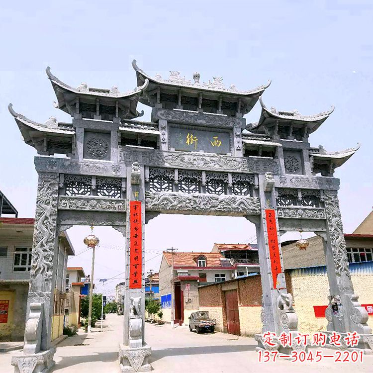 烟台石雕牌坊雕塑