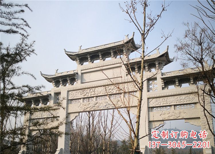 烟台定制高品质牌坊雕塑