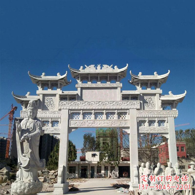 烟台中领雕塑牌楼铸铜雕塑