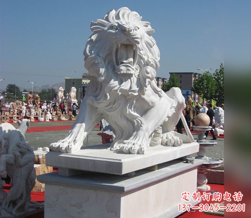 烟台狮子雕塑,带来王者气派
