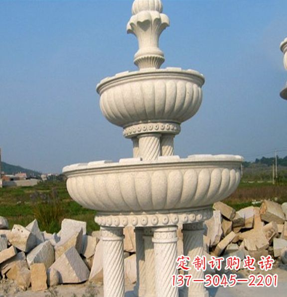 烟台石雕喷泉花钵