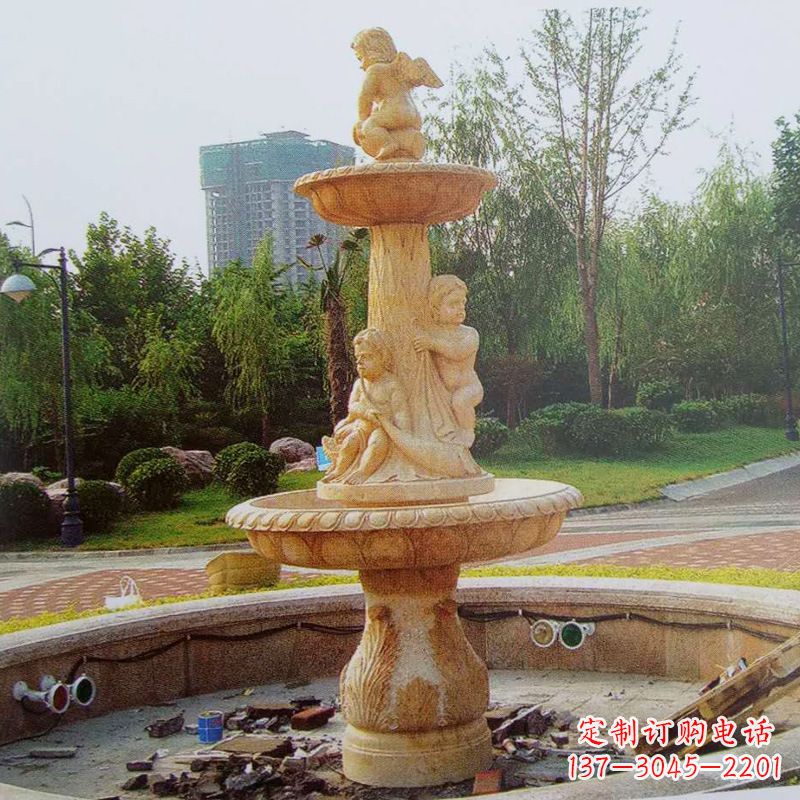 烟台石雕喷泉龙头