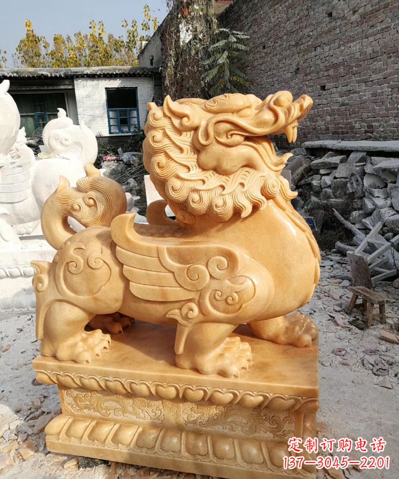 烟台令人叹为观止的貔貅雕塑