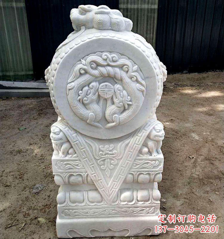 烟台精致麒麟,点亮门墩