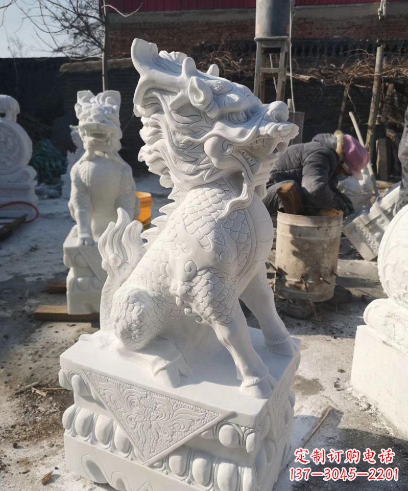 烟台正宗古典麒麟神兽招财动物雕塑