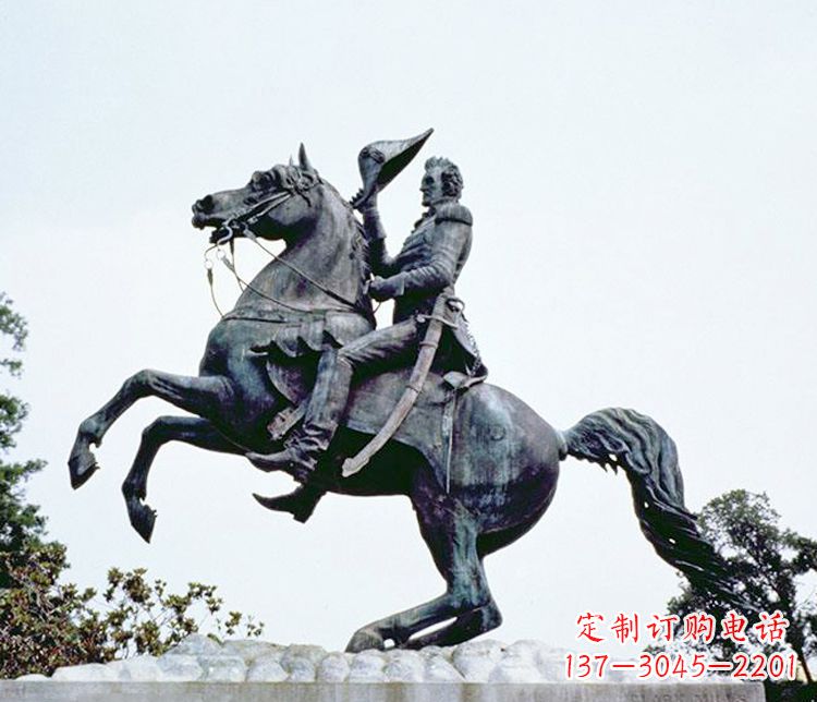 烟台石雕西方骑马人物雕塑