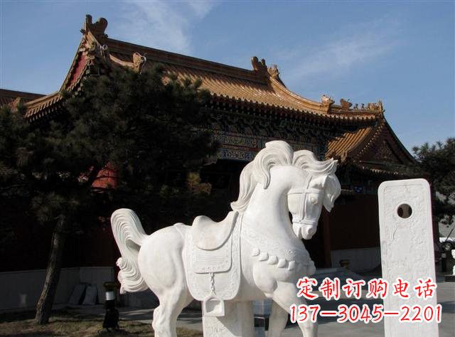 烟台石雕小马