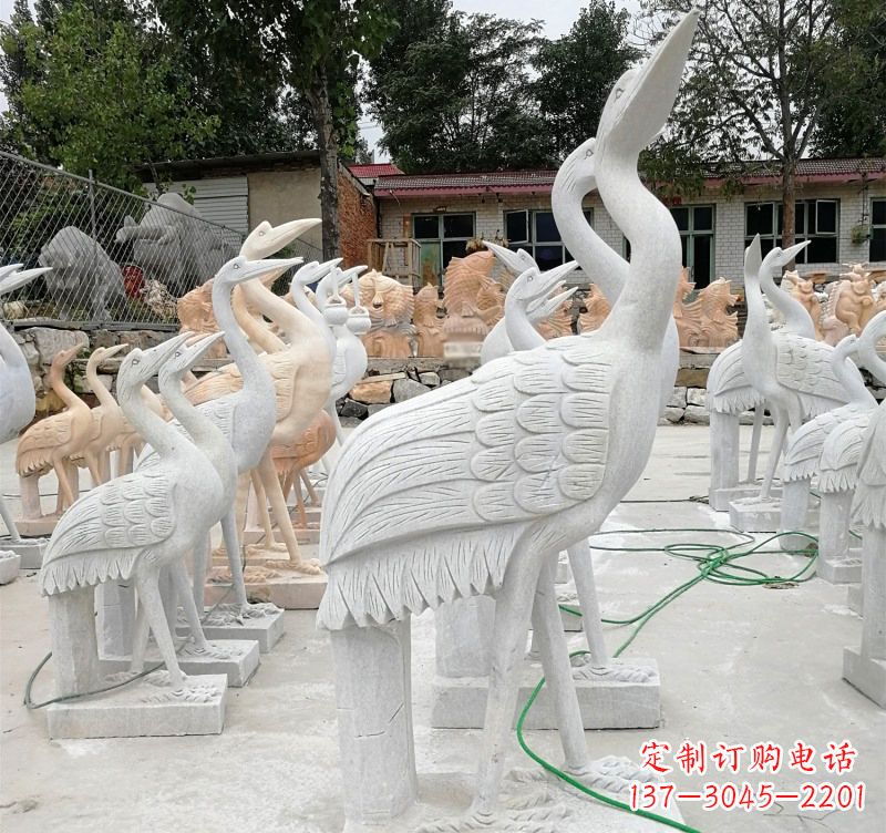 烟台石雕小仙鹤