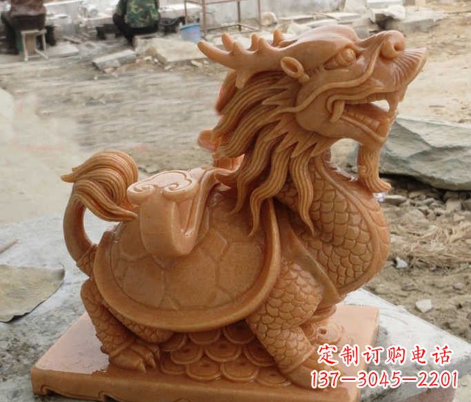 烟台石雕招财龙龟