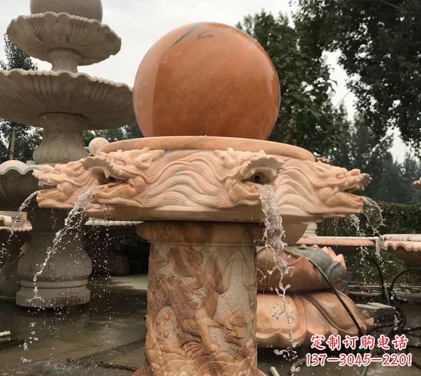 烟台石雕自然流水喷泉