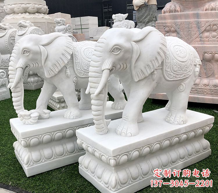 烟台石浮雕大象