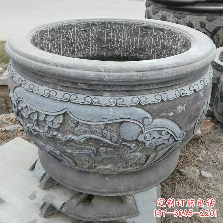 烟台石刻园林鱼缸