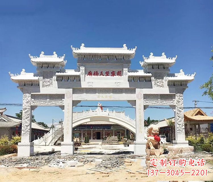 烟台石牌坊的雕刻