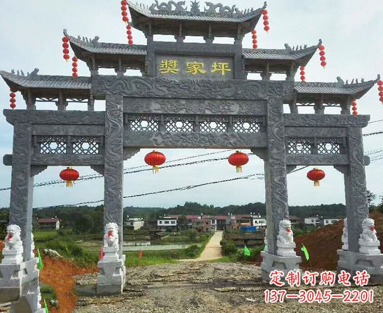 烟台石牌坊石雕
