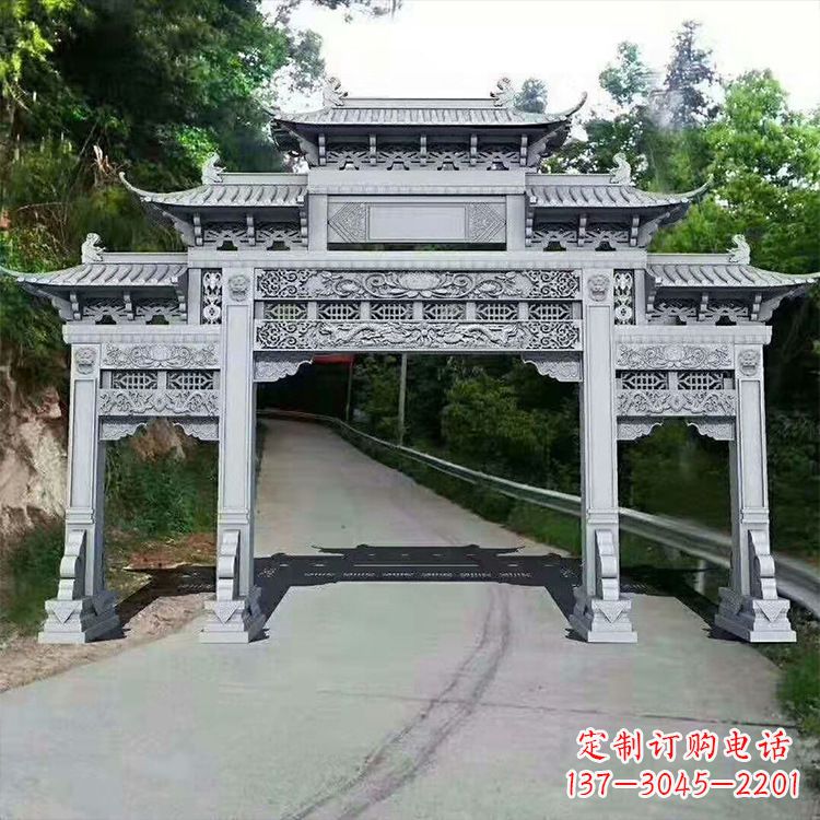 烟台石牌楼青石牌坊