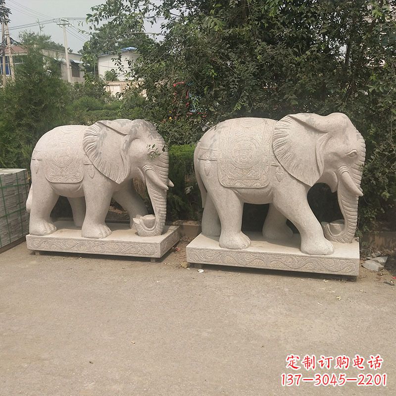 烟台石头大象雕塑