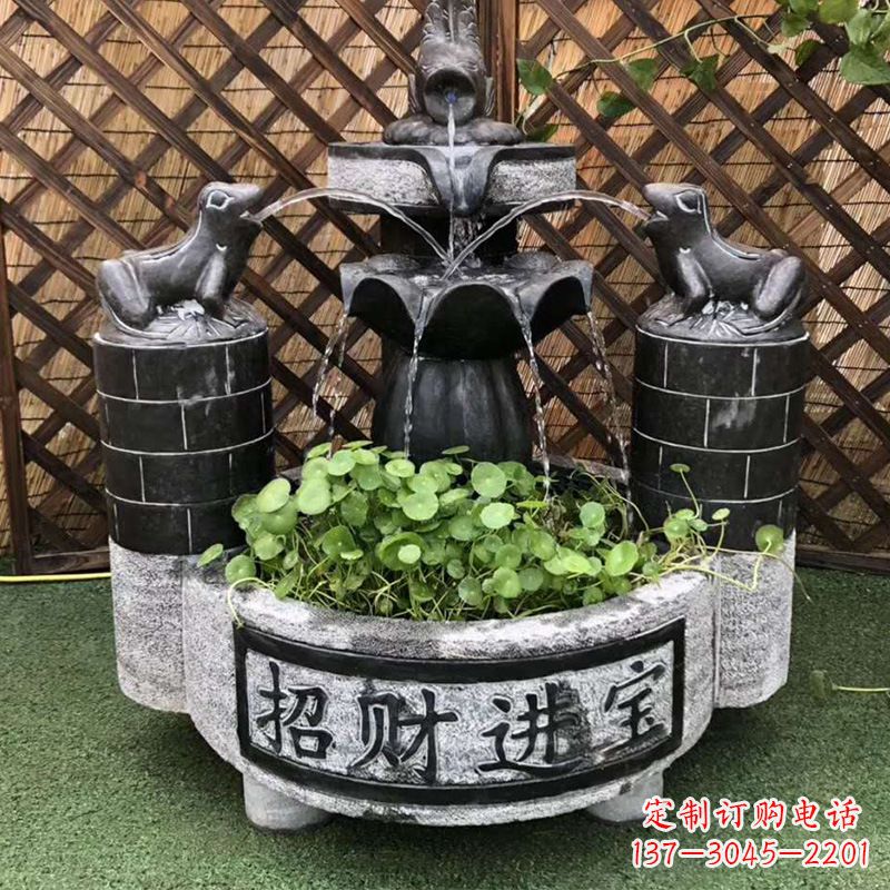 烟台双层喷泉石雕