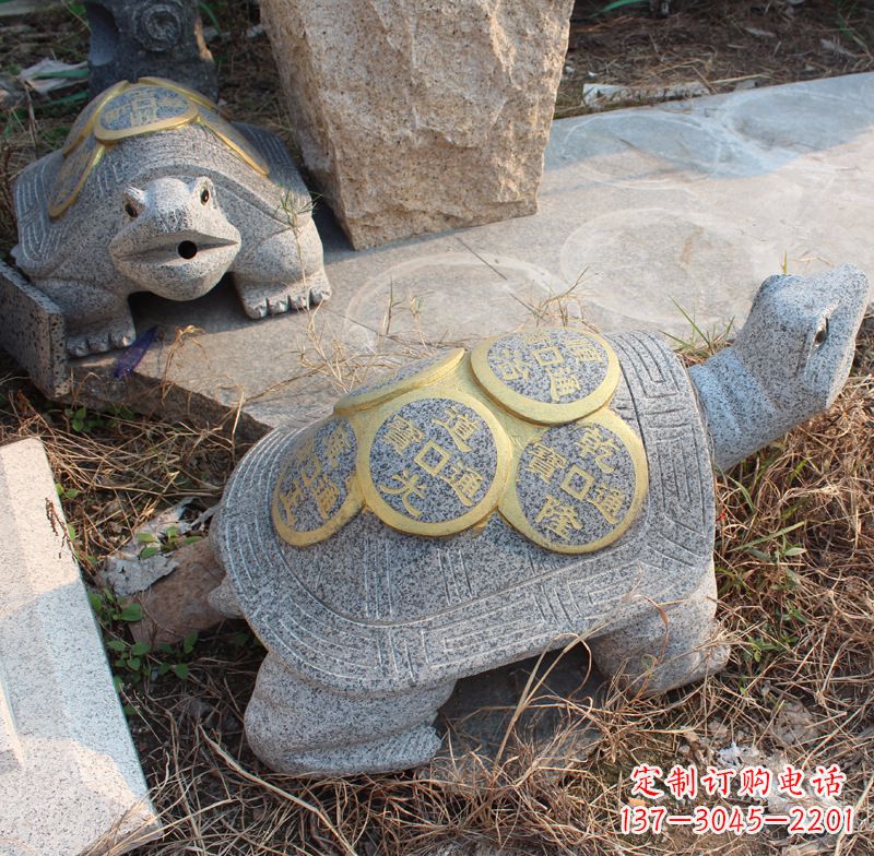烟台水池乌龟石雕