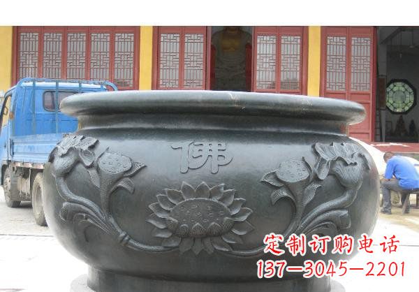 烟台水缸寺庙铜雕 (2)