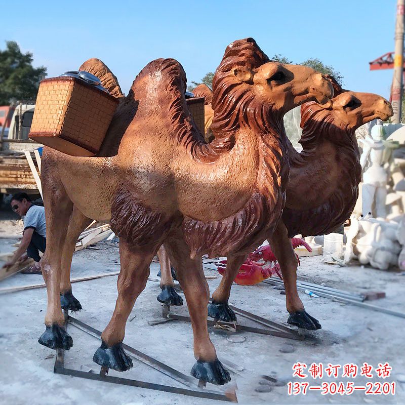 烟台丝绸之路仿真骆驼雕塑