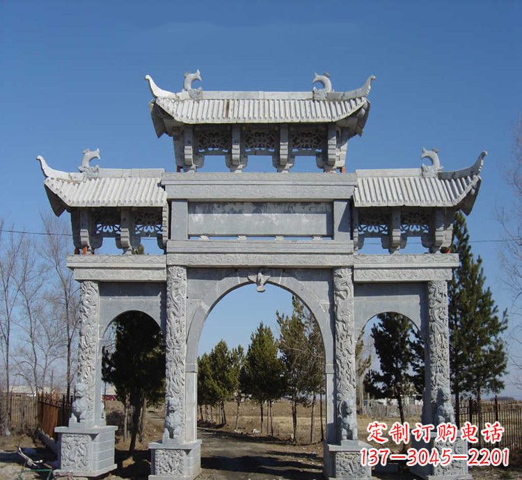 烟台寺庙石牌坊