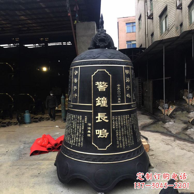 烟台寺庙铜钟雕塑
