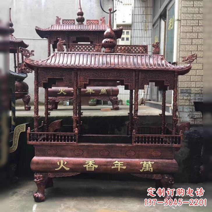 烟台寺庙香火香炉雕塑