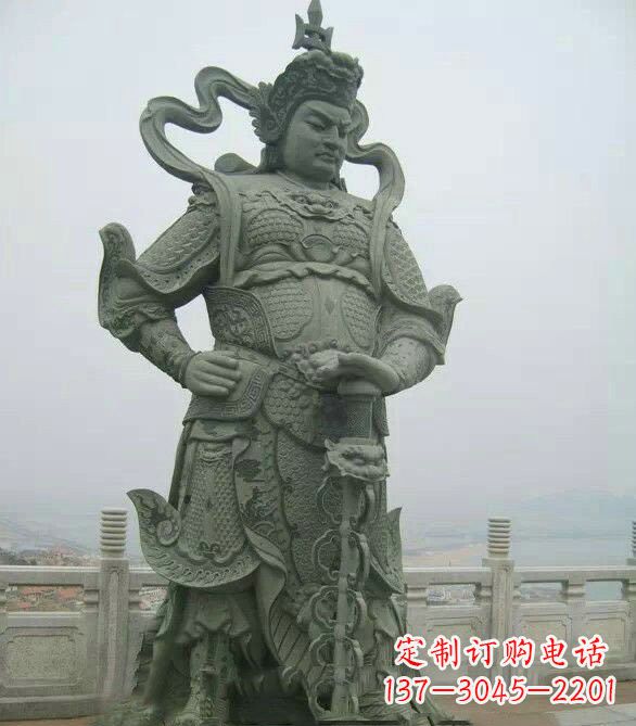 烟台寺庙韦陀菩萨石雕