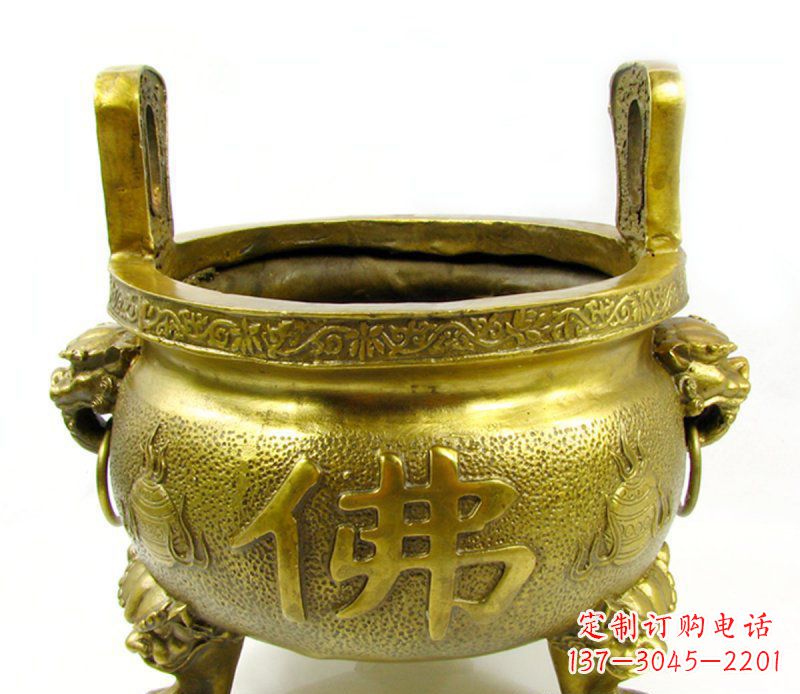 烟台寺庙香炉铜雕 (6)
