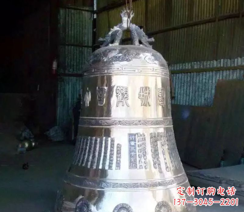 烟台寺庙铸铁铜钟雕塑