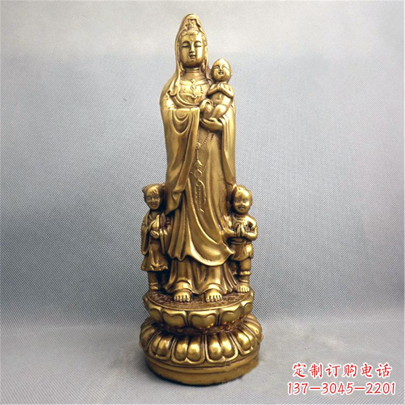 烟台送子观音纯铜雕塑