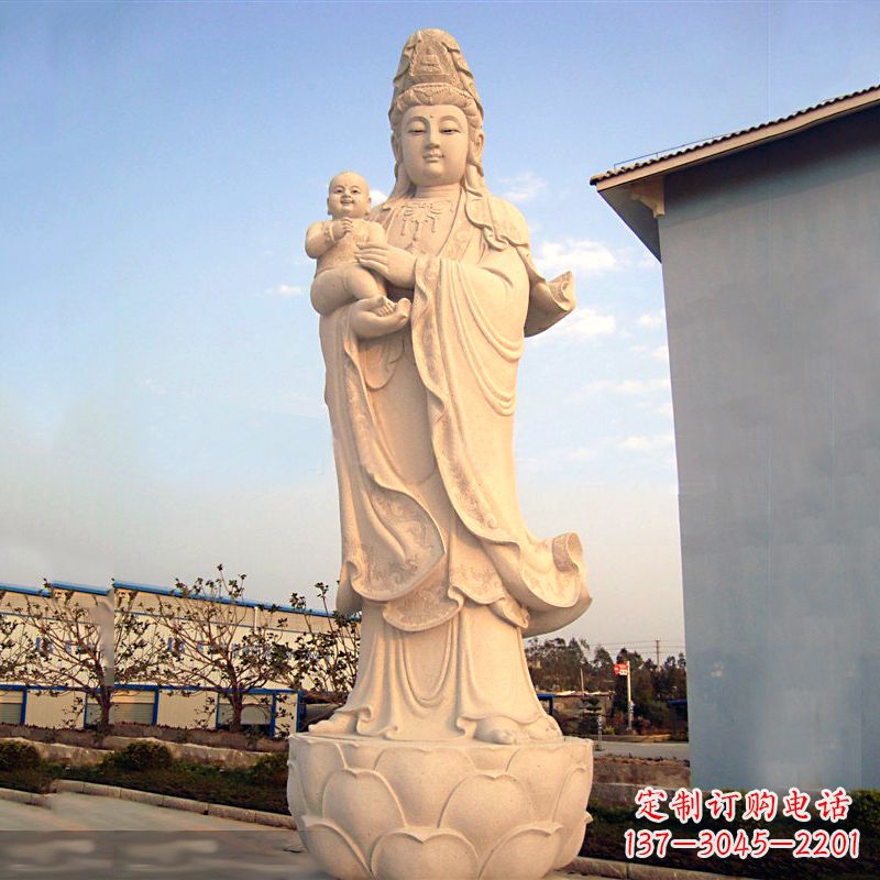 烟台送子观音石雕