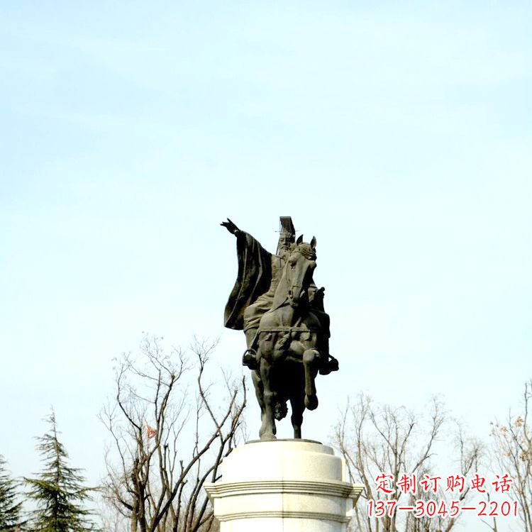 烟台隋文帝杨坚铜雕塑像