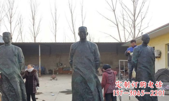 烟台陶行知人物铜雕 (3)