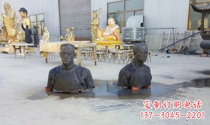 烟台陶行知半身像铜雕