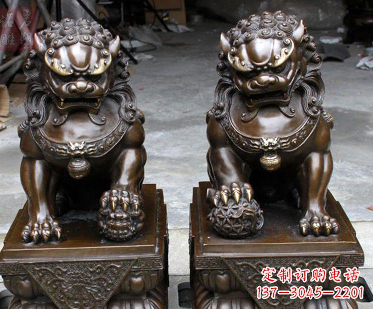 烟台天安门铜狮子